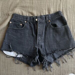 Levi’s 560 vintage denim cutoff shorts